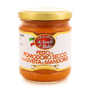 Pesto aux tomates séchées, amandes et raisins secs 180g